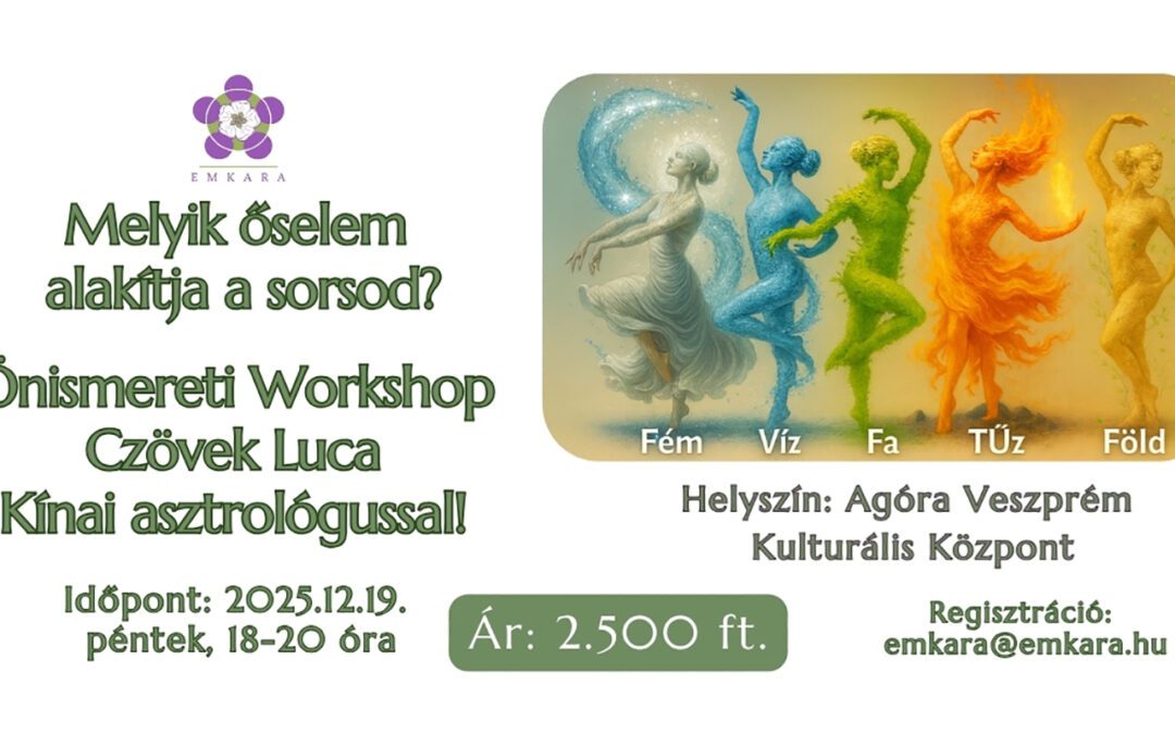 Ki vagyok én? Önismereti workshop sorozat a Kínai asztrológia tudományán keresztül! 1. rész.